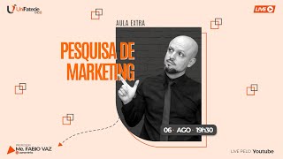 🔴PESQUISA DE MARKETING  AULA EXTRA [upl. by Hong]