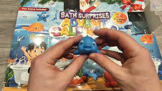 Day 9 Christmas Advent Calendar Squishies Bath Toys Opening Squishy Kawaii Mochi Fidget Toy Unboxing [upl. by Hgieliak]