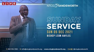 Sunday 5th December 2021  Bishop Leon Hayles  NTCG Handsworth [upl. by Llorrac]