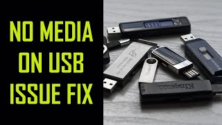 Fix USB Flash No Media error  Repair pendrive not show in computer  Recover USB flash [upl. by Attolrac]