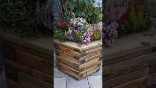 How To Build  Hexagonal planter made from squared timber [upl. by Avilys37]