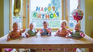 The Freels Quintuplets Turned One Year Old [upl. by Hotze]