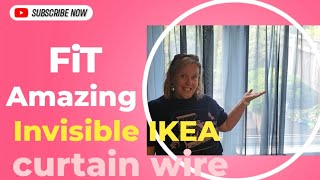 How to fit the IKEA Dignitet curtain wire [upl. by Ahsasal]