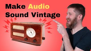 Audacity VINTAGE RADIO Effect 📻 How to Make Audio Sound Old [upl. by Odelet653]