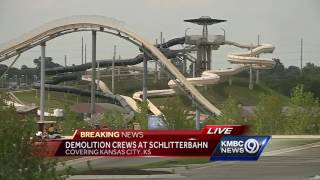 Crews take apart portion of Worlds Tallest Water Slide following childs death [upl. by Aracal185]