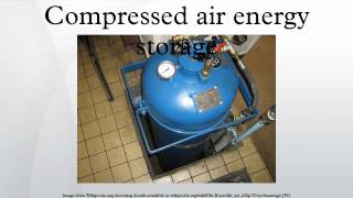 Compressed air energy storage [upl. by Eimor]