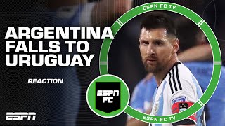 Argentina FALLS to Uruguay 20 😱 Messi didnt get on the ball in dangerous areas  Ale  ESPN FC [upl. by Mell]