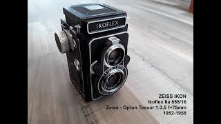 Zeiss Ikon Ikoflex IIa 85516 Zeiss  Opton Tessar 135 f75mm [upl. by Asreht592]