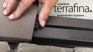 Verlegen einer terrafina Terrasse WPC Teil 2  Verlegung der Dielen [upl. by Atsejam]