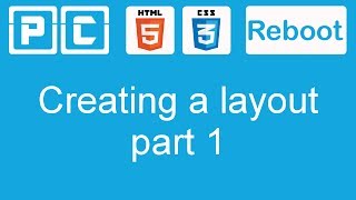 HTML5 and CSS3 beginners tutorial 34  creating a website layout part 1 [upl. by Bbor]