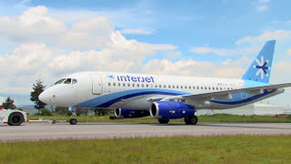 Primer Sukhoi SuperJet 100  Interjet [upl. by Aurelio565]