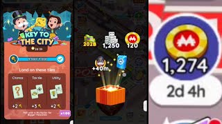 PEGE STICKER DROP 1274 Tokens Collecting Gameplay  Monopoly go monopolygo pege sticker drop [upl. by Velick]