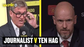 Simon Jordan REACTS To Journalist Telling Ten Hag The MISTAKES His Man Utd Side Are Always Making 😲 [upl. by Aralk]