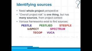 How risky is your project And what are you doing about it 2018 webinar [upl. by Aynatan201]