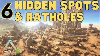 6 Best Hidden Base Locations amp Ratholes on Scorched Earth  Ark Survival Evolved [upl. by Nereus299]