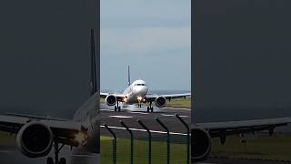 A321s in THE WIND at Lajes Terceira island Azores shorts [upl. by Lisandra]