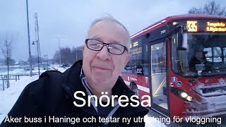 20180117 Snöresa med buss där jag testar att filma med min mobil Samsung Galaxy S7 och Roede mic [upl. by Tega862]