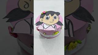 Cute Shizuka Birthday Cake Craft idea for kids viralshort youtubeshorts shortsfeed Craft [upl. by Fihsak]