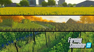 Farming Simulator 22  👨‍🌾 Nowe uprawy 🍇winogrona rodzynki🍈oliwki i 🌾sorgo FS22 [upl. by Akcir]