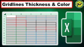 How to change Gridlines Thickness and Gridlines Color in Excel [upl. by Kaden]