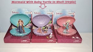 Schleich Bayala Mermaid With Baby Turtle In Shell 70562 Review [upl. by Kellby440]