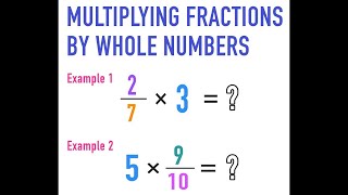 Multiplying fraction by a WHoldnumber Basic Mathematics mathantics [upl. by Inahc]