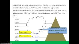 Adiabatic Lapse Rate Problem [upl. by Castera]