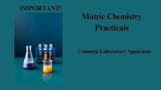 4 Practical Chemistry Lecture  Common Laboratory Apparatus  Matric  UrduHindi  Very Important [upl. by Ylremik]