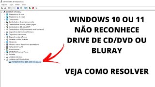 Drive De CDDVD Não Aparece Dentro Do Windows Explorer No Windows 1011  Solução Atualizado 2022 [upl. by Ariaj]