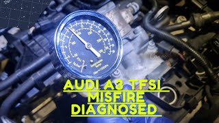 Audi A3 TFSI Misfire Issue Diagnosed [upl. by Haraf]