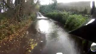 Fording the Stowey Brook Near Bishop Sutton in Somerset [upl. by Rosmarin]