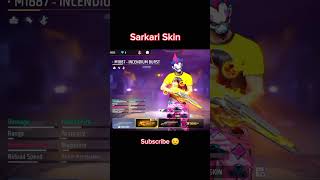 Free Fire New Sarkari Skin 😉 shorts vairalshort [upl. by Anirbak218]