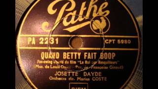 Josette Dayde quot quand Betty fait boop quot 1944 [upl. by Hnib821]