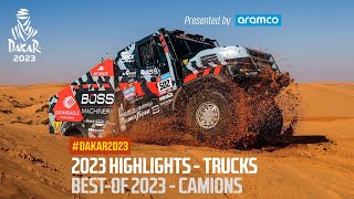 Trucks Highlights presented by Aramco Dakar2023 [upl. by Tamma]