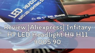 Review Aliexpress Infitary H7 LED Headlight H4 H11 9005 9006 H1 for Car 72W 12000LM Auto Headlamp [upl. by Yrrej]