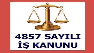 SESLENDİRME 4857 SAYILI İŞ KANUNU BİRİNCİ BÖLÜM [upl. by Othello]