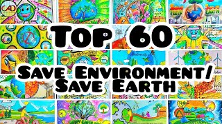 Environment day poster 💡 to win compitition 60 plus unique drawing💡 [upl. by Ardyth]