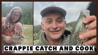 Crappie catch and cook at Ben Irving reservoir catchandcook fishing fish fishing crappie [upl. by Suiradal]