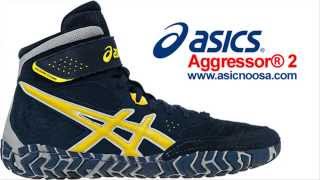 Aggressor 2  Asics Aggressor Wrestling Shoes for Men Asics Aggressor 2 [upl. by Vittoria44]