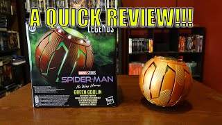 MARVEL LEGENDS GREEN GOBLIN ELECTRONIC PUMPKIN BOMB SNWH REVIEW [upl. by Hadleigh556]