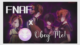 Five Nights at Freddys 1 song  Obey me Shall we date Lyric not prank GNMC [upl. by Engis507]