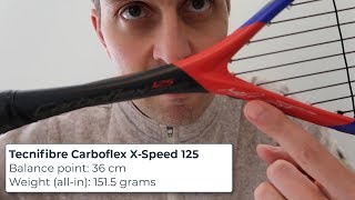 Tecnifibre Carboflex XSpeed 125 Review [upl. by Richman]