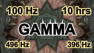 100 Hz GAMMA 10 hrs for Improve sensory perception amp Enhance information processing RIGHT ear 396 Hz [upl. by Fawn]