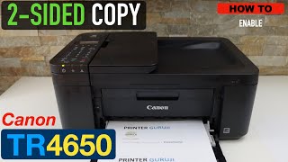 Canon Pixma TR4650 Printer 2Sided Copy [upl. by Mayram]