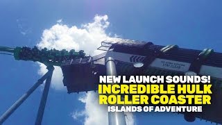 NEW Incredible Hulk Coaster launching sounds at Islands of Adventure in Universal Orlando [upl. by Malilliw]