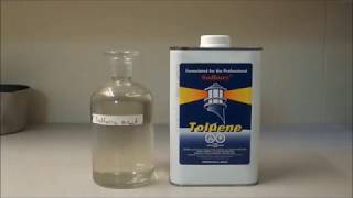 Purification of Toluene from the Hardware Store [upl. by Ainahs837]