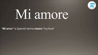 How to pronounce Mi amore [upl. by Vieva]