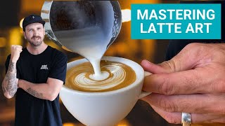 How to Pour Better Latte Art Advice for Beginners [upl. by Bean]