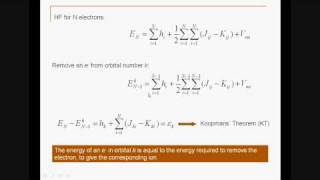 Koopmans theorem  Part 1 [upl. by Enelav]