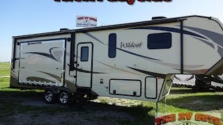 This Cool Residential 5th Wheel Is Complete With Elevated Patio Deck 2016 Wildcat 29RKP [upl. by Klotz323]